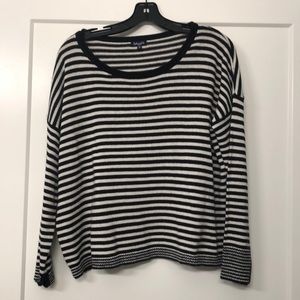 Splendid black and white striped sweater
